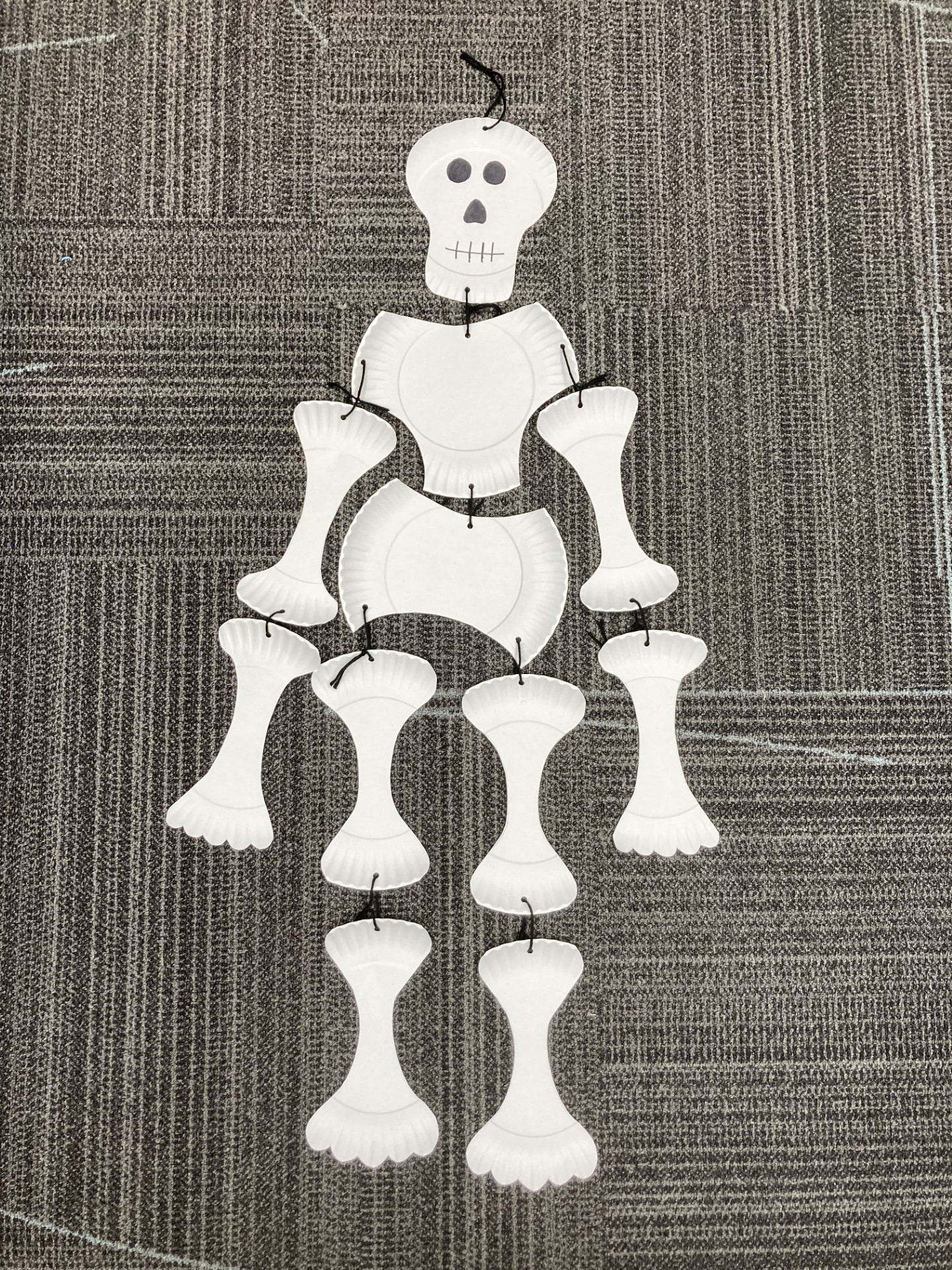 Take & Make Kit Paper Plate Skeleton Craft Metropolitan Library System